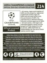 2010-11 Panini UEFA Champions League Stickers #214 Maxwell Back