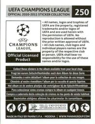 2010-11 Panini UEFA Champions League Stickers #250 Martin Bergvold Back
