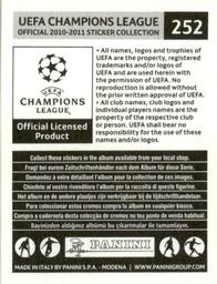 2010-11 Panini UEFA Champions League Stickers #252 Claudemir Back