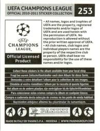 2010-11 Panini UEFA Champions League Stickers #253 William Kvist Back