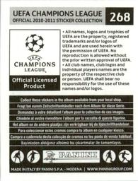 2010-11 Panini UEFA Champions League Stickers #268 Rafal Murawski Back