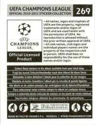 2010-11 Panini UEFA Champions League Stickers #269 Bibras Natkho Back