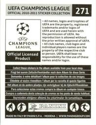 2010-11 Panini UEFA Champions League Stickers #271 Gökdeniz Karadeniz Back