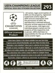 2010-11 Panini UEFA Champions League Stickers #293 Mario Gomez Back