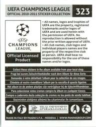 2010-11 Panini UEFA Champions League Stickers #323 Granit Xhaka Back