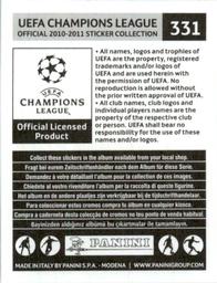 2010-11 Panini UEFA Champions League Stickers #331 Edimar Back