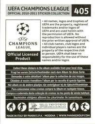2010-11 Panini UEFA Champions League Stickers #405 Emil Rilke Back