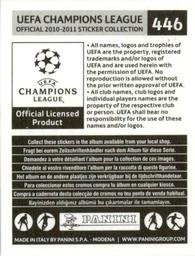 2010-11 Panini UEFA Champions League Stickers #446 Gonzalo Higuain Back
