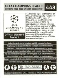 2010-11 Panini UEFA Champions League Stickers #448 Maarten Stekelenburg Back