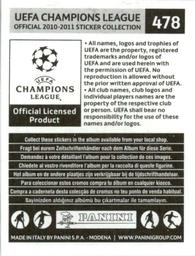 2010-11 Panini UEFA Champions League Stickers #478 Dennis Oliech Back