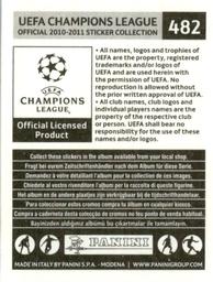 2010-11 Panini UEFA Champions League Stickers #482 Manuel Almunia Back