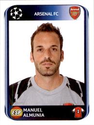 2010-11 Panini UEFA Champions League Stickers #482 Manuel Almunia Front