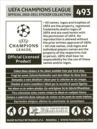 2010-11 Panini UEFA Champions League Stickers #493 Andrey Arshavin Back