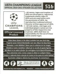 2010-11 Panini UEFA Champions League Stickers #516 Felipe Back