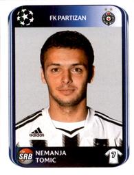 2010-11 Panini UEFA Champions League Stickers #542 Nemanja Tomic Front