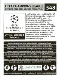 2010-11 Panini UEFA Champions League Stickers #548 Cleo Back