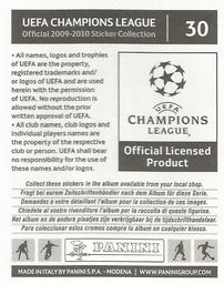 2009-10 Panini UEFA Champions League Stickers #30 Mohamed Sissoko Back