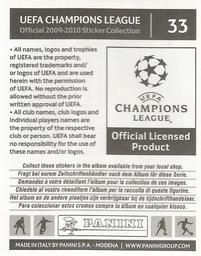 2009-10 Panini UEFA Champions League Stickers #33 Diego Back