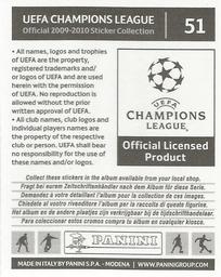 2009-10 Panini UEFA Champions League Stickers #51 Wendel Back