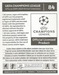 2009-10 Panini UEFA Champions League Stickers #84 Michael Carrick Back