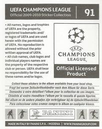 2009-10 Panini UEFA Champions League Stickers #91 Igor Akinfeev Back
