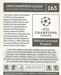 2009-10 Panini UEFA Champions League Stickers #163 Alvaro Arbeloa Back