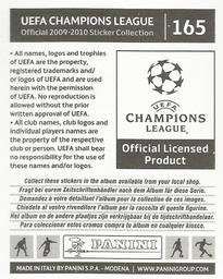 2009-10 Panini UEFA Champions League Stickers #165 Fernando Gago Back