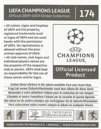 2009-10 Panini UEFA Champions League Stickers #174 Raul Back