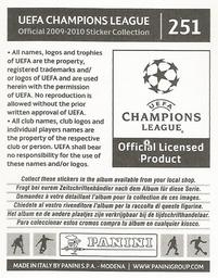 2009-10 Panini UEFA Champions League Stickers #251 Maxi Rodriguez Back