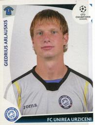 2009-10 Panini UEFA Champions League Stickers #465 Giedrius Arlauskis Front