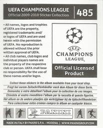 2009-10 Panini UEFA Champions League Stickers #485 William Gallas Back