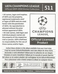2009-10 Panini UEFA Champions League Stickers #511 Mounir El-Hamdaoui Back