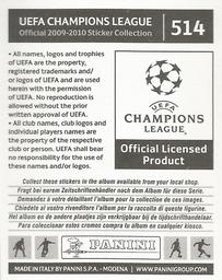 2009-10 Panini UEFA Champions League Stickers #514 Ari Back