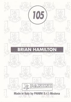 1996 Panini Scottish Premier League #105 Brian Hamilton Back