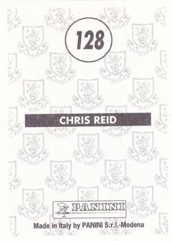1996 Panini Scottish Premier League #128 Chris Reid Back