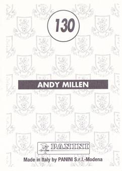 1996 Panini Scottish Premier League #130 Andy Millen Back