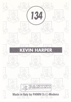 1996 Panini Scottish Premier League #134 Kevin Harper Back