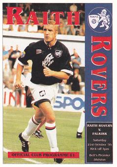 1996 Panini Scottish Premier League #253 Raith Rovers Programme Front