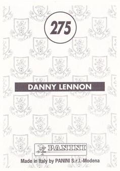 1996 Panini Scottish Premier League #275 Danny Lennon Back