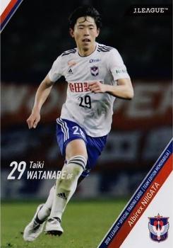 2018 J. League Official Trading Cards Team Edition Memorabilia Albirex Niigata #22 Taiki Watanabe Front