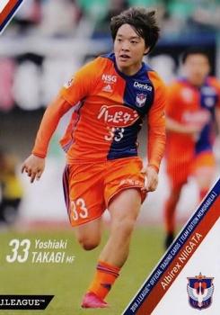 2018 J. League Official Trading Cards Team Edition Memorabilia Albirex Niigata #25 Yoshiaki Takagi Front
