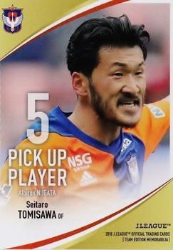 2018 J. League Official Trading Cards Team Edition Memorabilia Albirex Niigata #36 Seitaro Tomisawa Front