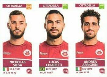 2017-18 Panini Calciatori Stickers #616 Nicholas Siega / Lucas Chiaretti / Andrea Arrighini Front