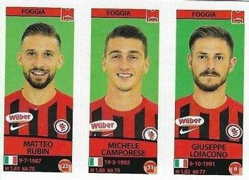 2017-18 Panini Calciatori Stickers #635 Matteo Rubin / Michele Camporese / Giuseppe Loiacono Front