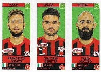 2017-18 Panini Calciatori Stickers #639 Francesco Fedato / Giacomo Beretta / Fabio Mazzeo Front