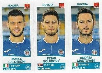 2017-18 Panini Calciatori Stickers #650 Marco Calderoni / Petar Golubovic / Andrea Mantovani Front