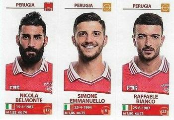 2017-18 Panini Calciatori Stickers #674 Nicola Belmonte / Simone Emmanuello / Raffaele Bianco Front