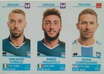 2017-18 Panini Calciatori Stickers #679 Vincenzo Fiorillo / Mirko Pigliacelli / Hugo Campagnaro Front