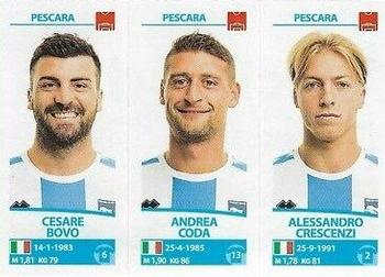 2017-18 Panini Calciatori Stickers #680 Cesare Bovo / Andrea Coda / Alessandro Crescenzi Front