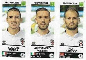 2017-18 Panini Calciatori Stickers #692 Claudio Morra / Alessandro Polidori / Filip Raicevic Front